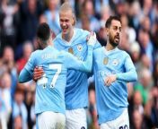 Manchester City boss Pep Guardiola says he was &#39;really pleased&#39; for Erling Haaland after their 5-1 victory