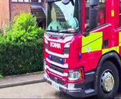 Crews tackle van fire in Peterborough street from gal van