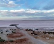 Drone footage over Lake Tyrrell in Victoria at sunset. I am happy for anyone to use this for any purposes. Please thank me with a mention &#92;