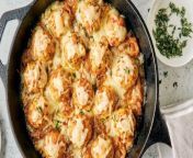 The Gruyère is the secret star ingredient in these French onion chicken meatballs that are just as perfect as a weeknight dinner as they are a hearty app.